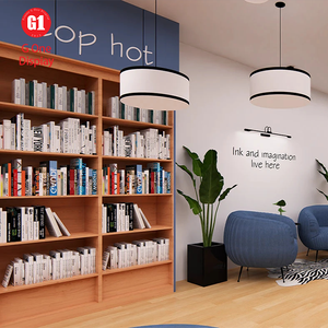 Idée de rayonnage de bibliothèque moderne et pratique pour librairie, avec éclairage LED et bibliothèques élégantes - Product Image 2