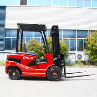 Forklift Listrik Baiyijie CPD-25 2.5 Ton, Tiang Dua Tingkat, Penggeser Samping Hidrolik, Baterai Lithium-Ion, Panjang Garpu 1220mm