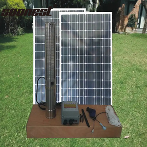 400 W Solar Power <b>Submersible</b> Water <b>Pump</b> With Controller High Panel-Solar Pumping Systems According to Power Larens Borehole Sol - Product Image 1
