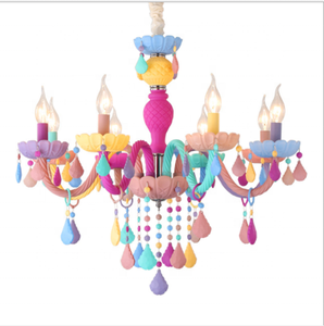 2018 la iluminación bello más popular candelabro de macarrón de cristal <span class=keywords><strong>moderno</strong></span> - Product Image 2
