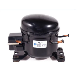 Baixo ruído pequeno Mini <span class=keywords><strong>compressor</strong></span> congelador 220V gás elétrico Solar QD43 LBP R134A Household Car Refrigerador peças