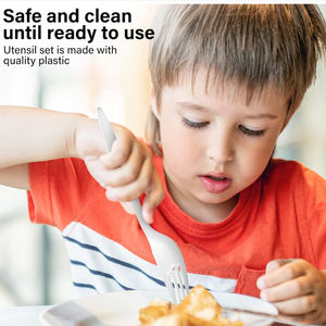 <span class=keywords><strong>Kit</strong></span> <span class=keywords><strong>plastique</strong></span> d'argenterie <span class=keywords><strong>pas</strong></span> <span class=keywords><strong>cher</strong></span> poids lourd à emporter Airline Ps cuillère fourchette couteau sel poivre couverts jetables enveloppés ensemble - Product Image 2