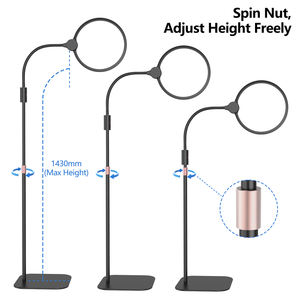 वुफान प्रो-एडजस्ट ग्लेयर-शील्ड फ्लोर मैग्निफायर बड़े गोल लेंस 3-कोलर लाइट. गहने मूल्यांकन और शिल्प निर्माण के लिए आदर्श - Product Image 5