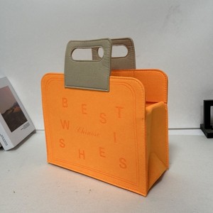 Sac fourre-tout en feutre multicolore, taille personnalisée, motif lettres, fermeture éclair, sac à main de <span class=keywords><strong>loisirs</strong></span>, de voyage et de shopping - Product Image 3