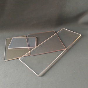 Verre cristallin poli transparent résistant aux hautes températures 4 mm 5 mm, verre céramique solaire noir 1200°C pour porte de cheminée - Product Image 1