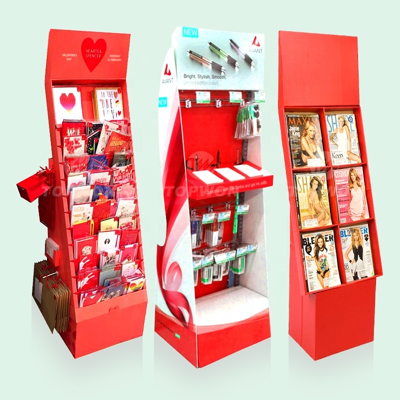 Cardboard Stationary Shop Display Stand Comic