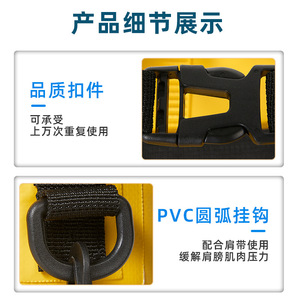 Ocean Pack 15L Waterproof <b>Backpack</b> Yellow Outdoor Dry Bag For Rafting Swimming - Product Image 5