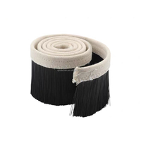 Brosse à poussière en nylon sur toile, longueur personnalisable, pour la collecte de poussière des machines CNC