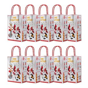 Fire Truck Themed Favor Treat Goody <b>Firefighter</b> Party <b>Gift</b> Bags - Product Image 2