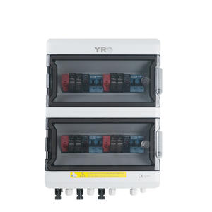 กล่องรวมสายไฟฟ้าโซลาร์เซลล์ Yro แบบ 4 เข้า 4 ออก 550V DC พร้อมเบรกเกอร์กันน้ำ ติดผนัง - Product Image 1