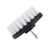 Brosse pour perceuse souple de 4 pouces Brosse électrique pour perceuse à disque Polisseuse Salle de bain Outils de nettoyage électrique pour tapis Verre Pneus de voiture