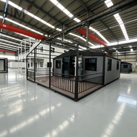 Maison conteneur extensible de 2 chambres, norme australienne, certifiée CE, villa modulaire préfabriquée de luxe, design moderne