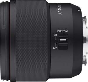 Objectif téléobjectif compact autofocus Samyang AF 75 mm F1.8 pour Fujifilm X APS-C sans miroir, étanche, silencieux, en alliage d'aluminium - Product Image 3