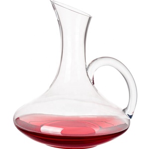 <span class=keywords><strong>Carafe</strong></span> à vin en <span class=keywords><strong>verre</strong></span> sans plomb soufflée à la main de 1200ml pour cadeaux de mariage - Product Image 6