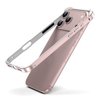 Étui pare-chocs en aluminium léger de luxe haut de gamme pour iPhone 17 Air 17 Pro Max 17 Pro cadre accessoires arrière en métal