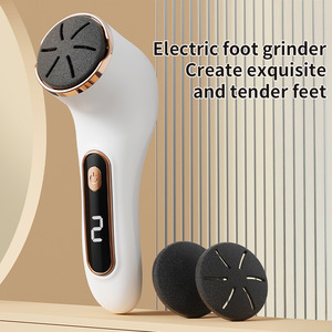 Lima eléctrica neutra para pies, removedor de callos, impermeable, para uso doméstico, mango de plástico negro con función de vacío - Product Image 3