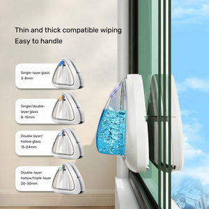 Limpiavidrios Con Iman professionnel fort double face magnétique nettoyant pour vitres outil de nettoyage de verre essuie-glace magnétique - Product Image 4