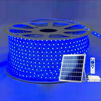Bande lumineuse LED solaire intelligente Sls20, jaune doré, étanche, pour décoration extérieure, éclairage d'ingénierie