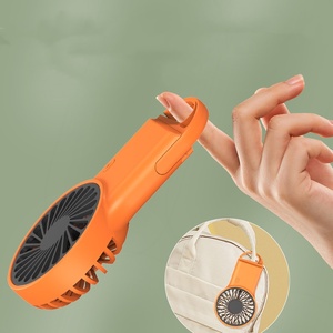 Portable USB Desktop Rechargeable Handheld Fan 3 Wind Speed Cooling Pocket Fan for Travel Indoor & Outdoor Use <b>Hook</b> - Product Image 2