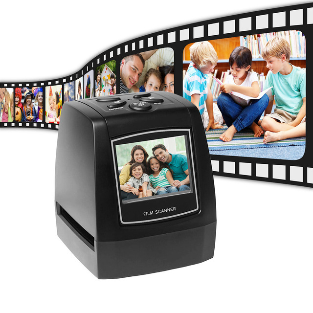 35/135mm Film Scanner with USB Interface Scans Negatives and Slides Includes 236-inch LCD Screen