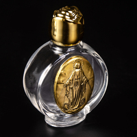 Grande quantité d'artisanat de bouteilles d'eau bénite de conception religieuse en gros
