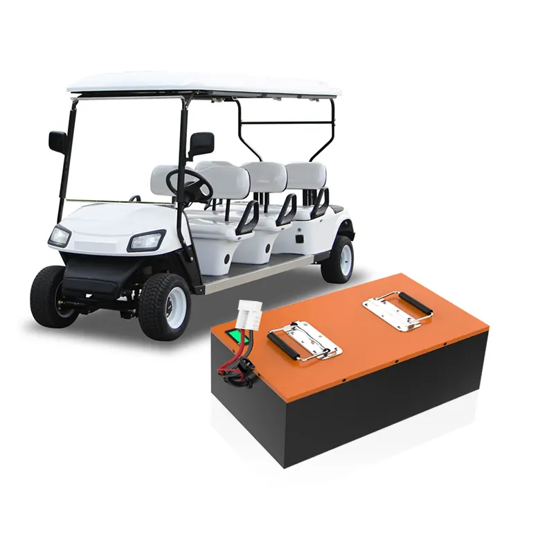 CE UN38.3 Certified Smart BMS Golf Cart Battery Pack 60Ah 70Ah 90Ah 110Ah 60V Lithium Ion Electric Tricycle Battery