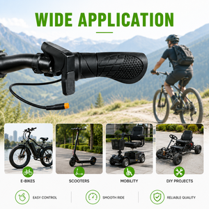 Acelerador de Pulgar para Bicicleta Eléctrica, Izquierdo y Derecho, Universal, Resistente al Agua, Control de Velocidad Sensible, Acelerador de Dedo para Scooter - Product Image 2