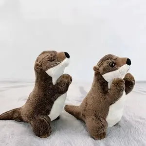 Wholesale Promotion on Custom Lifelike Sea Otter Soft Stuffed Plush Toys Customizable Plush Animal Toys