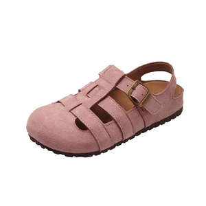 Sandales à bout ouvert ajourées respirantes à une seule couche, chaussures tissées style cage, pour femme, nouvelle collection été 2025, vintage Mori Bircan 26 - Product Image 5