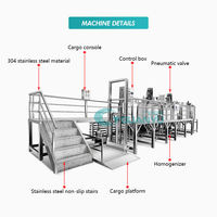 Ligne de production de gel douche, savon liquide et détergent, réservoirs de mélange en acier inoxydable, moteur de broyage, haute efficacité énergétique