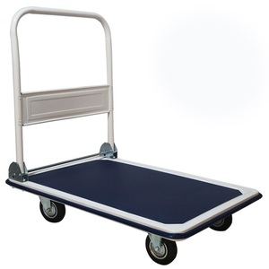 PH300 Good Bearing Capacity Warehouse <strong>Material</strong> <strong>Handling</strong> Foldable Truck Iron Flatbed <strong>Trolley</strong> - Product Image 1