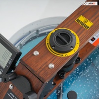 Rameur aquatique avec cadre en bois massif pour entraînement cardio fitness à domicile