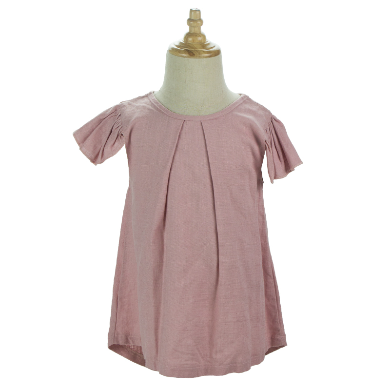 Оптовая продажа, детская одежда, Обычная Классическая детская блузка из 100% хлопка с оборками по краям, дизайнерские Детские рубашки