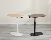 Table d'appoint pneumatique élégante ergonomique ADA Bureau de café de console réglable en hauteur rotative à 360 ° pour une utilisation dans le salon