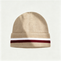 Bonnet personnalisé brodé avec logo, 100 % coton tricoté, chaud pour l'hiver, pour hommes et femmes, motif écossais de luxe, lettre, personnage de dessin animé