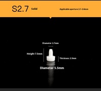 Bouchon en silicone en forme de T résistant aux hautes températures avec trou de vis solide joint anti-poussière blanc pour petit bouchon