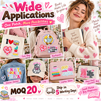 Patch brodé thermocollant ou à coudre pour les amoureux des livres, avec motifs de lecture, littéraires, mignons, drôles et confortables, pour club de lecture et filles