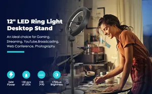 Groothandel Multifunctionele Selfie Ringlichtstandaard 360 Graden Roterende Draadloze Afstandsbediening Live Streaming Lamp Stand