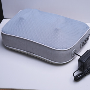 Neutral Waist Massager Grey Rectangular Trapezoid Plug-In Hot Compress Massage Neck Back Support Cushion - Product Image 1