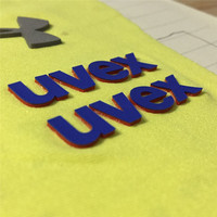 Presse à chaud 3d plaque épaisse Silicone souple étiquette haute fréquence autocollant de transfert de chaleur fer marque personnalisée sur les patchs pour vêtements