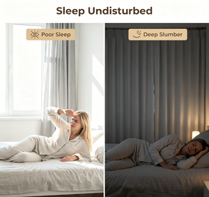 <span class=keywords><strong>Tende</strong></span> Oscuranti Premium in Poliestere Effetto Lino, Doppio Lato ad Alta Opacizzazione per Casa/Hotel, Camera da Letto, Studio - Product Image 4