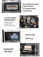 Friteuse à pression commerciale directe usine, panneau de commande en option, avec système de filtration d'huile automatique pour les poulaillers