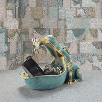 SE7ART Home Fun Grande Statue Crocodile Hippopotame à Bouche Géante, Plateau à Bonbons et Bol à Clés, en Résine Peinte à la Main, Thème Animalier, Décoration de Salon Tendance