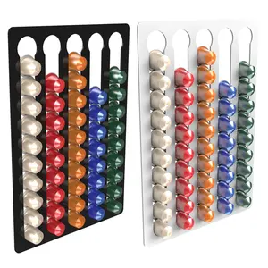 Acrilico su ordinazione di trasporto Nespresso Capsule di Caffè Pod Holder Display Stand Rack