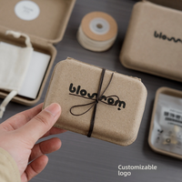 Biodegradable pulp gift box handmade soap soap paper plastic box protective paper box pulp molding