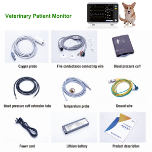 Monitor de presión arterial veterinario multiparámetro portátil para animales de compañía, equipo de veterinario de - Product Image 5