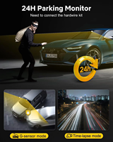 E-too Gps Wifi mendukung 1,5nch 4k Dual Dash Cam2 inci kotak hitam mobil HD dengan GPS 4K jeep dash cam 170 ° sudut lebar