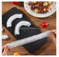 Couvre-plat élastique en plastique, film alimentaire, couvercles pour aliments pour animaux, gelée, chewing-gum, lait, sushi, nouilles, durable et jetable