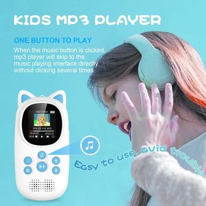 Lecteur de musique numérique pour enfants avec <span class=keywords><strong>radio</strong></span> FM 5.3, portable, MP3, dessin animé, écran TFT en plastique intégré pour l'apprentissage précoce des enfants - Product Image 2