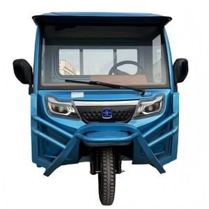 <span class=keywords><strong>Tricycle</strong></span> électrique de fret robuste 60V/72V 1200W bleu <span class=keywords><strong>1</strong></span>,7m avec cabine fermée et volant pour agriculteurs - Product Image 4